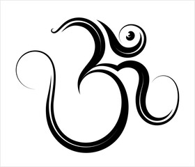 Wall Mural - Aum (Om) The Holy Motif M_2407001