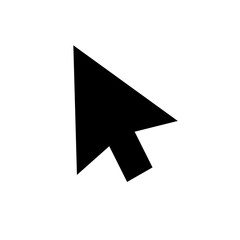 Fototapete - Simple And Clean Selection Arrow Vector Icon Illustration