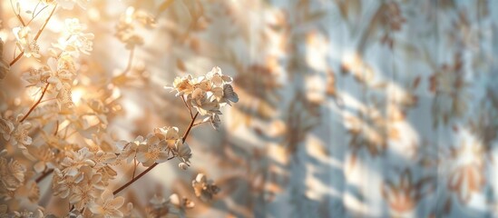 Aufkleber - Design with a blurry object and patterned background for copy space image
