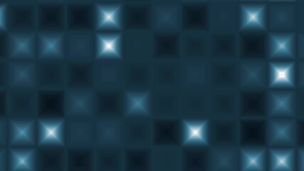 Wall Mural - Abstract geometric square pattern and seamless looping motion background.