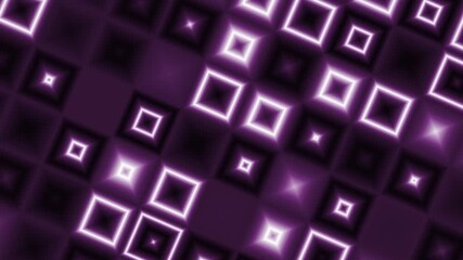 Wall Mural - Abstract geometric square pattern and seamless looping motion background.