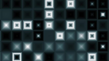 Wall Mural - Abstract geometric square pattern and seamless looping motion background.