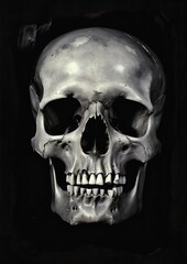 Canvas Print - Painting art anthropology radiography.