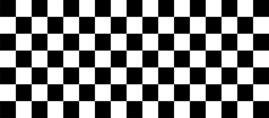 Black and white square grid pattern for background. Popular abstract grid pattern. Geometric square background in vintage 90s style.