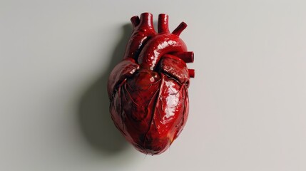 Poster - A heart is shown in red with a black outline