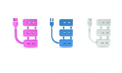 Poster - colorful server icon isolated on white background. adjusting app, service concept, setting options, 