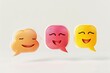 © Murda - Bright Emoji Faces on White Background