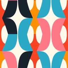 Sticker - Abstract shapes pattern backgrounds art. .