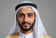© jarntag - Portrait view of a regular Sheikh , candid, social media, avatar image, plain solid background