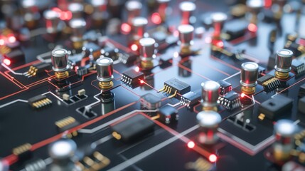Poster - Diagram of a NAND gate circuit, highlighting how the combination of transistors creates a logic gate that performs the NAND operation.