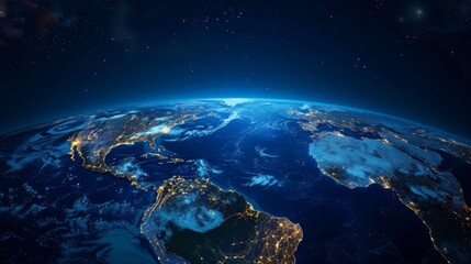 Wall Mural - Stunning View of Earth from Space