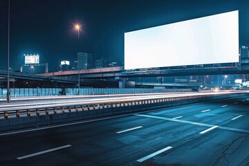 Poster - Blank banner mockup architecture cityscape building.