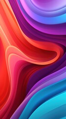 Sticker - Smooth shape liquid wave gradient backgrounds abstract pattern.