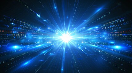 Poster - Light Abstract Matrix and Technology Background