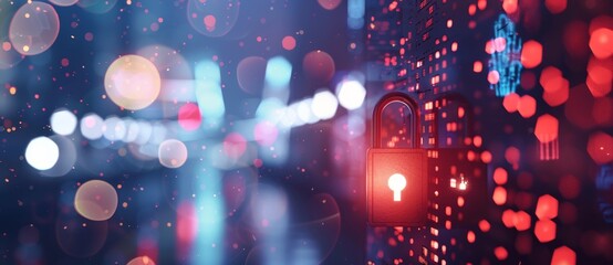 Poster - pov motion blur with cyber security theme