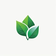 Wall Mural - Leaf Icon, green leaf ecology nature element modern icon, of a green leaf ecology nature element