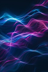 Poster - Background with abstract cyber lights. Stock photo