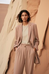 Wall Mural - standing nature adult woman.