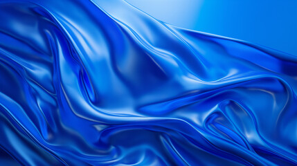 Wall Mural - blue silk background