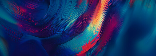 Futuristic and dynamic, these light wires form a colorful pattern symbolizing high-speed connectivity, created with Generative AI technology