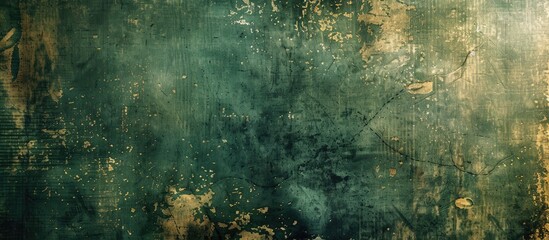 Sticker - Grunge texture on an aged dark background with copy space image