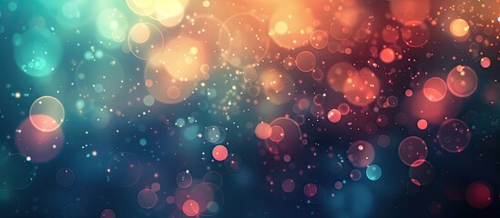 Poster - bokeh effect creating a blurry texture ideal for overlaying text logos or other elements featuring c