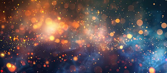 Poster - elegant festive abstract background with bokeh lights and stars creating a beautiful copy space imag