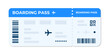 © Chelpanoff - Boarding pass vector illustration. Air plane ticket template. Airline flight pass concept. Blue departure document. Blue airplane ticket design. Blank boarding pass template.