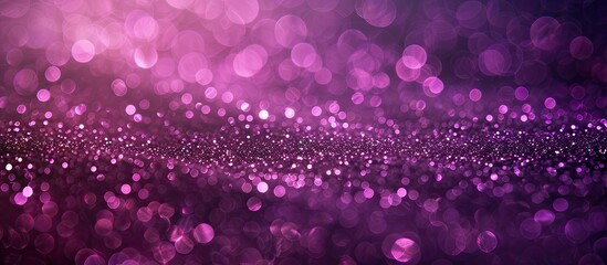 Canvas Print - Christmas themed abstract background with purple glitter texture and copy space image