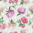 © ariosbeth - Lovely and Beautiful Spring Flowers Pattern for Fabric, Wallpaper, and More