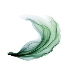 Poster - Abstract smoke of banana green leaf art.