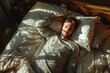 © Mykola - Lying In Bed. Man Relaxing in Bedroom At Home After Waking Up