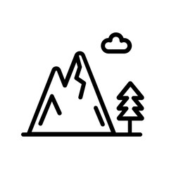 Canvas Print - mountain icon design