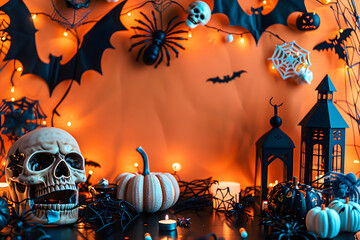 Wall Mural - Halloween party border