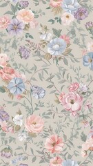  pastel-colored flowers wallpaper background