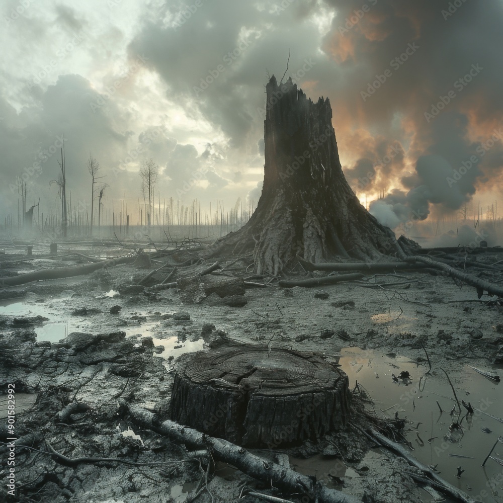 Environmental Impact illustrate the effects of climate change ...