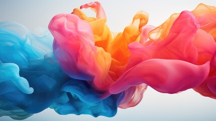 Wall Mural - Bright, flowing motion with gradient hues