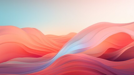 Wall Mural - Bright, flowing motion with gradient hues