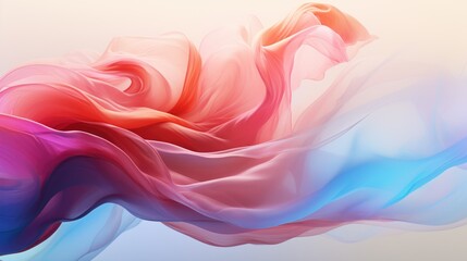 Wall Mural - Bright, flowing motion with gradient hues