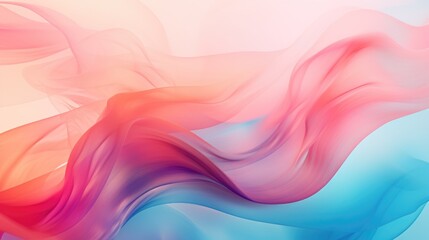Wall Mural - Bright, flowing motion with gradient hues