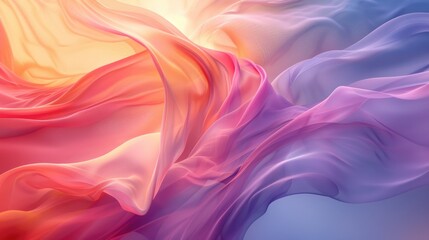Wall Mural - Bright, flowing motion with gradient hues