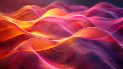 Wall Mural - Bright, flowing motion with gradient hues