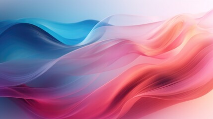 Wall Mural - Bright, flowing motion with gradient hues