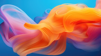 Wall Mural - Bright, flowing motion with gradient hues