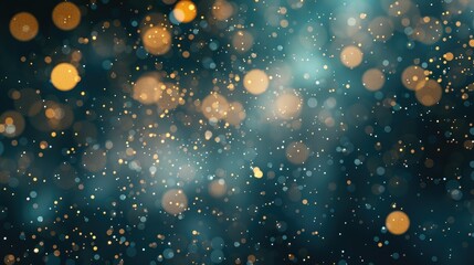 Defocused particles creating a sparkling bokeh effect