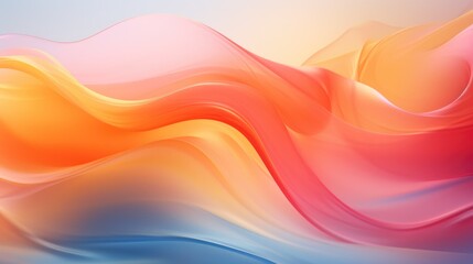 Wall Mural - Bright, flowing motion with gradient hues