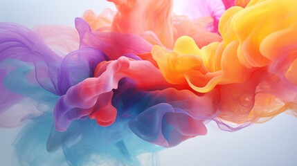 Wall Mural - Bright, flowing motion with gradient hues