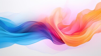Wall Mural - Bright, flowing motion with gradient hues