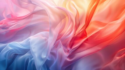 Wall Mural - Bright, flowing motion with gradient hues
