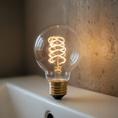 Canvas Print - a light bulb that is sitting on a shelf